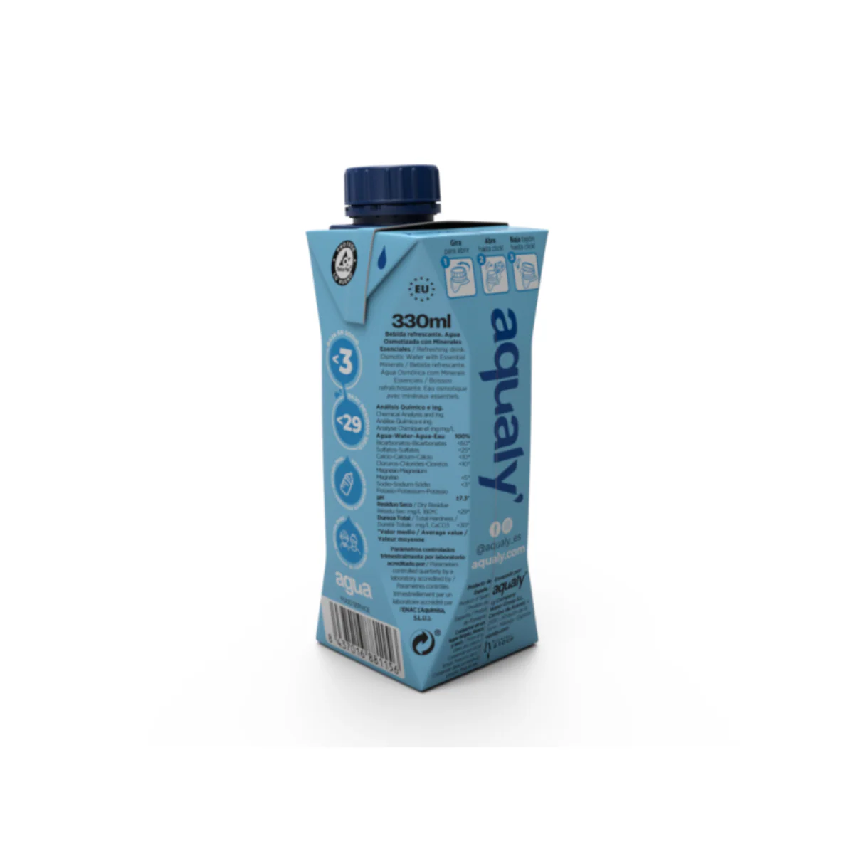 Pack x6 Agua en Cartón Aqualy 330 ml. - Image 2