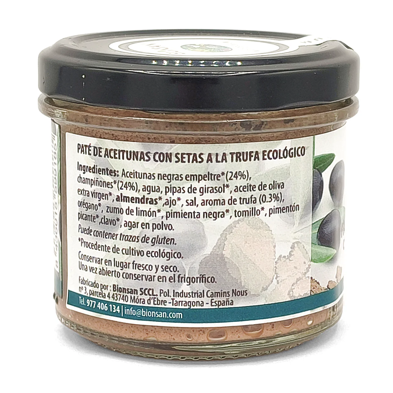 Paté Aceituna Con Setas A La Trufa Eco Bionsan 105gr - Image 3