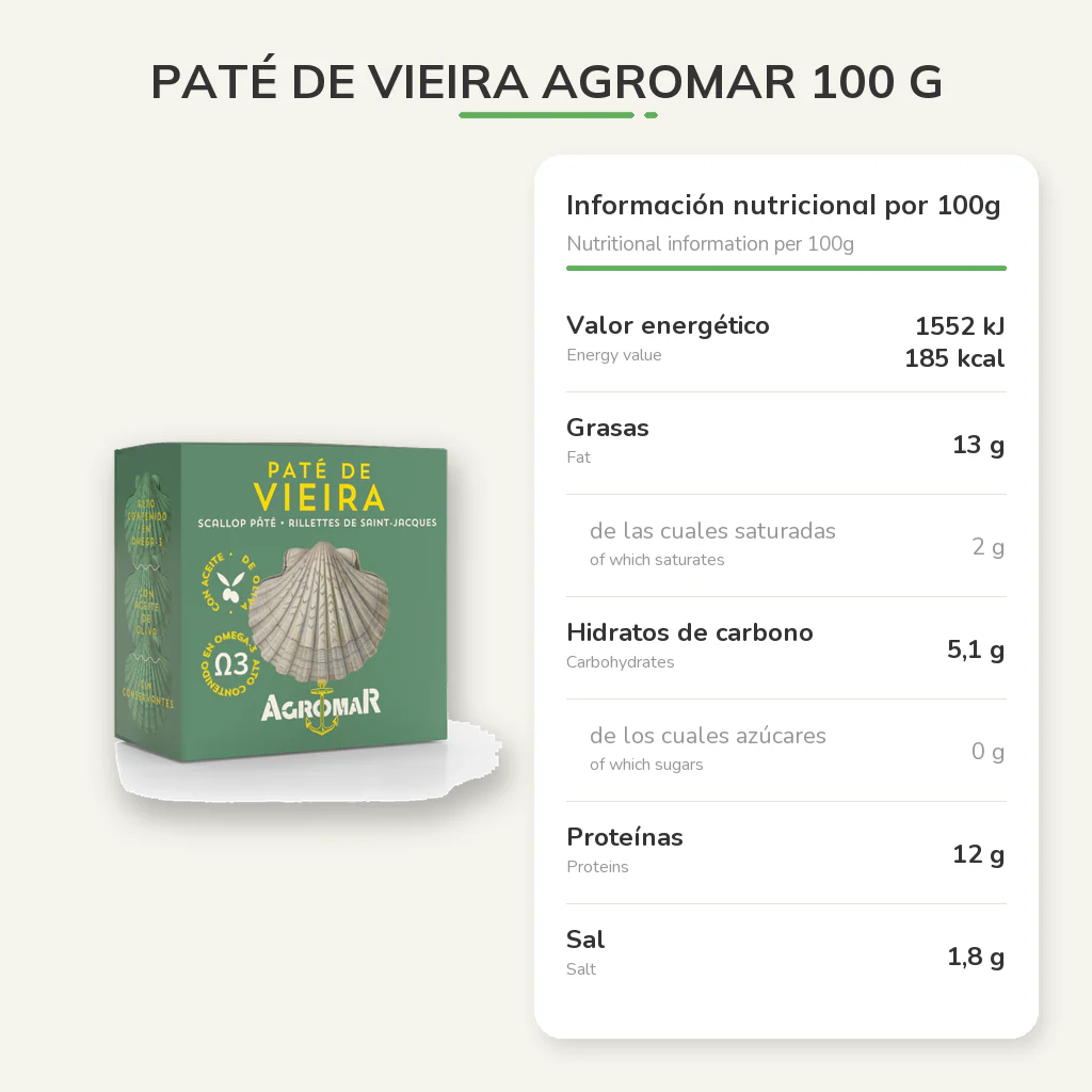 Paté de Vieira AGROMAR 100 g - Image 7