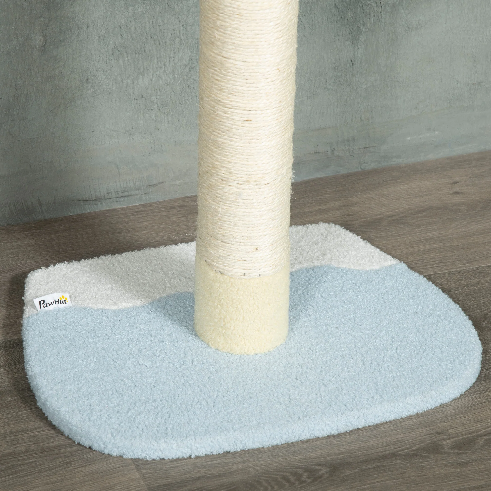 Pawhut Árbol Para Gatos Del Suelo Al Techo 220-260 Cm Con 3 Plataformas Y Bola - Image 5