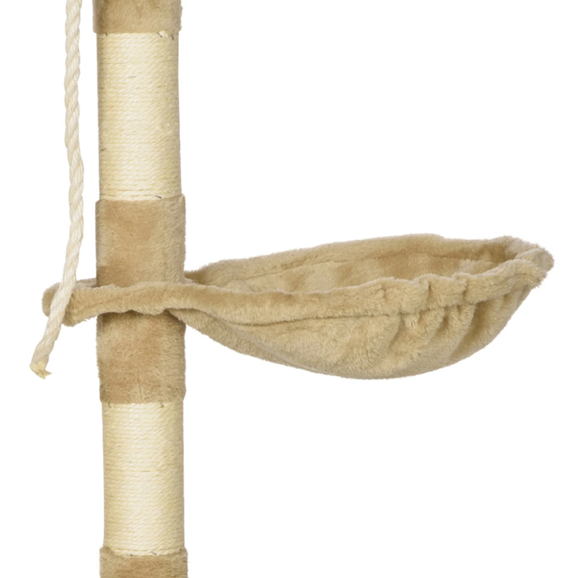 Pawhut Árbol Para Gatos Rascador Altura 95cm Con Nido Plataforma Caseta Escalera - Image 5