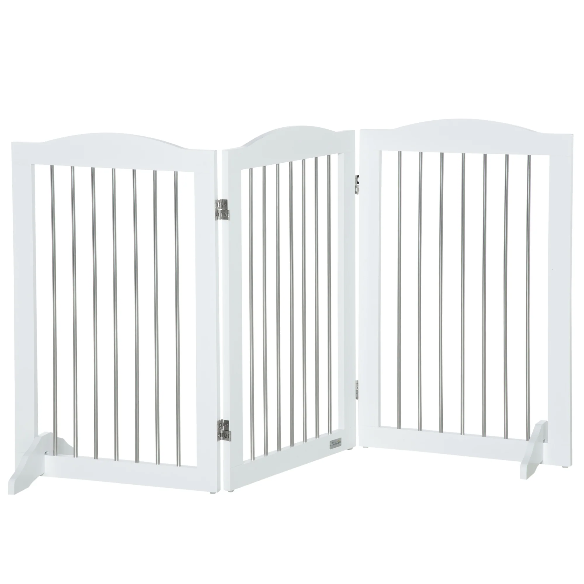 Pawhut Barrera De Seguridad Para Perros Plegable 154x30x80 Cm Con Soporte De Pie