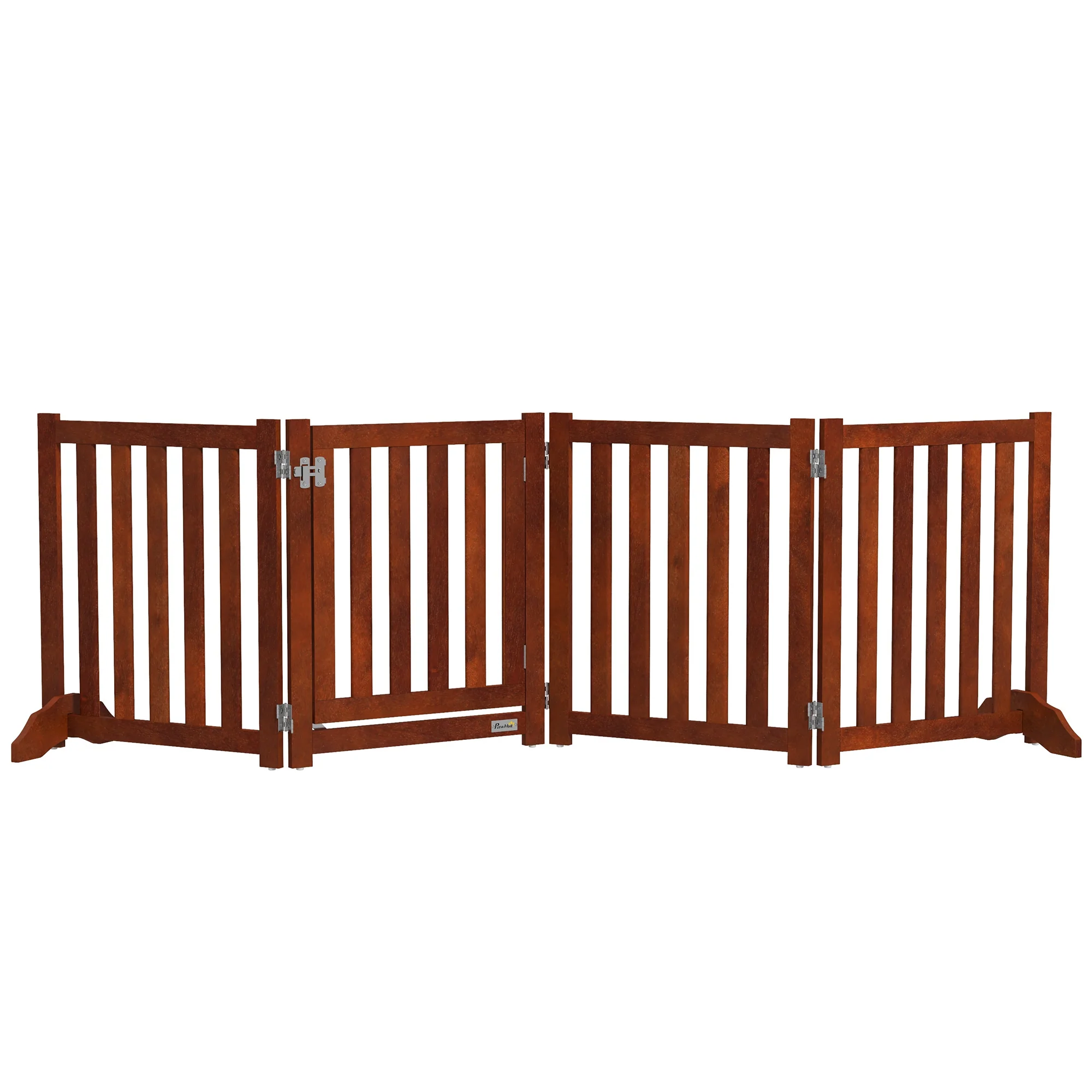 Pawhut Barrera De Seguridad Para Perros Plegable 205x30x60 Cm Con Soporte De Pie