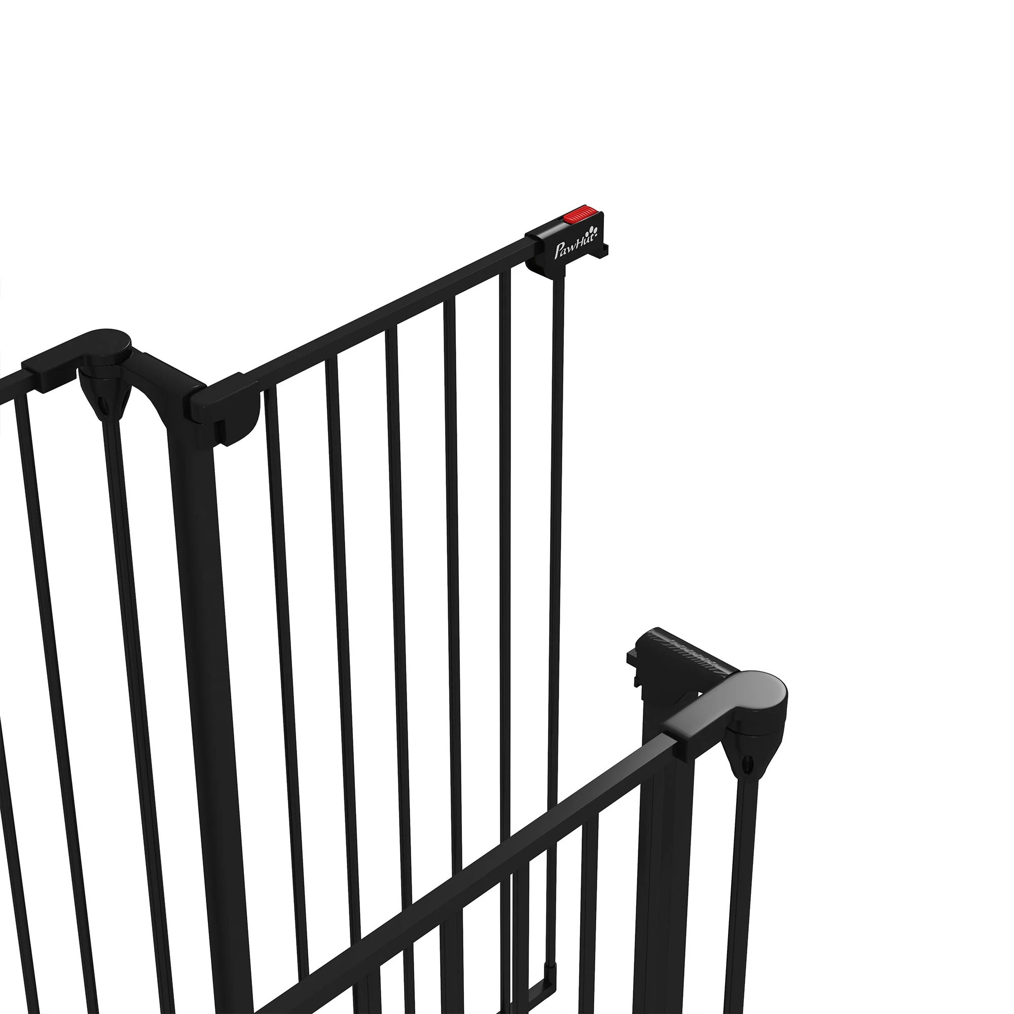 Pawhut Barrera Para Perros Plegable De Acero Con 3 Paneles 206x90cm Negro - Image 5