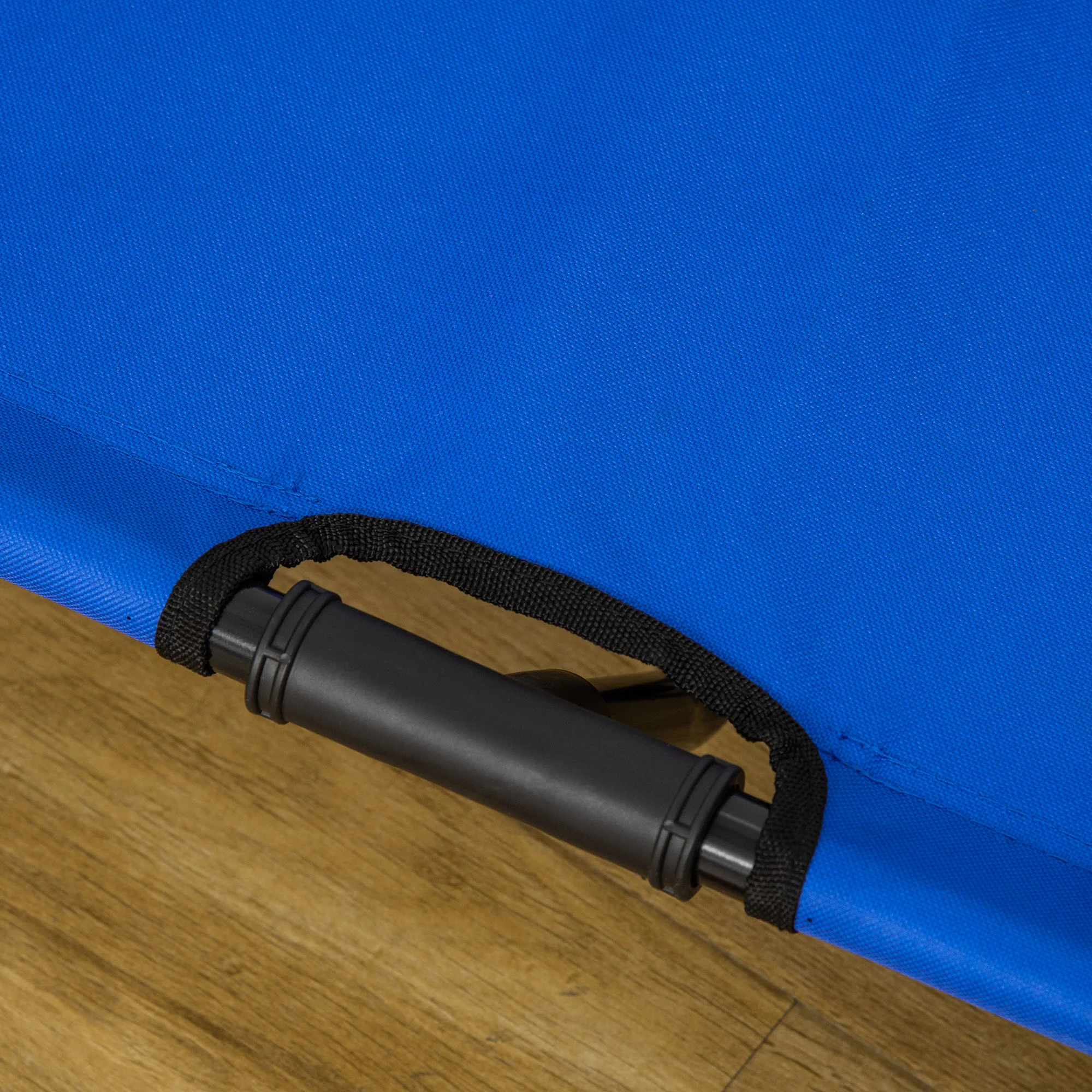 Pawhut Cama Elevada Para Perros Refrescante Y Transpirable 92x76x18 Cm Azul - Image 4