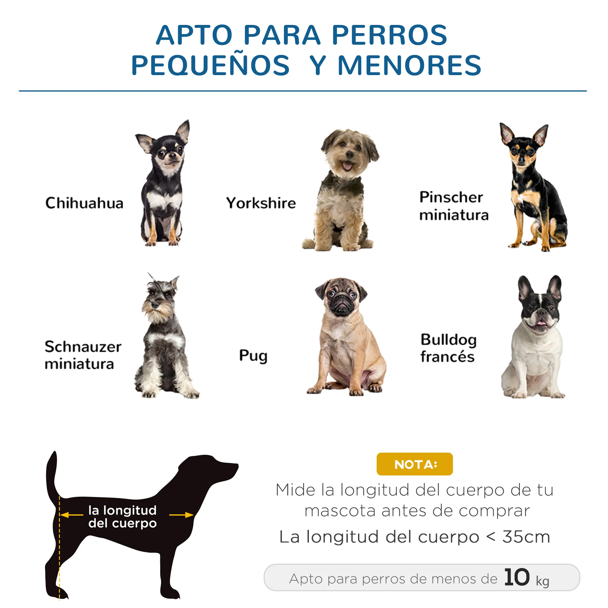 Pawhut Cama Elevada Perros Con Malla Transpirable Tela Oxford 61x46x18 Cm Azul - Image 4