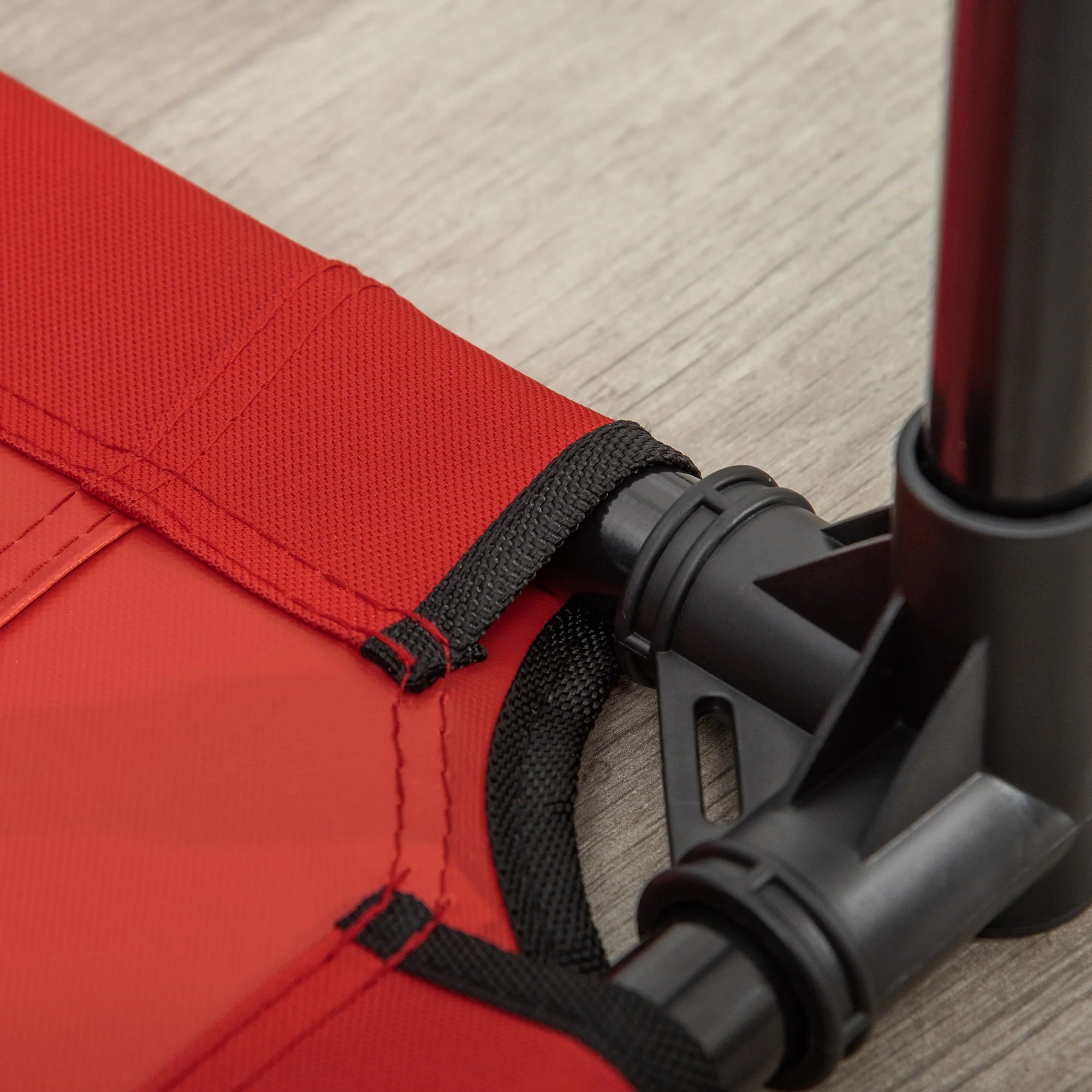 Pawhut Cama Elevada Perros Con Malla Transpirable Tela Oxford 76x61x18 Cm Rojo - Image 5