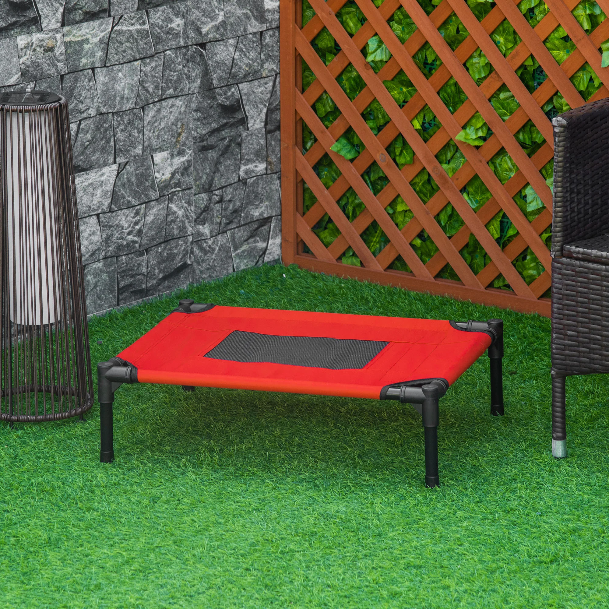Pawhut Cama Mascota Exterior Terraza Jardín Para Perro Gato Cama S/m - Image 2