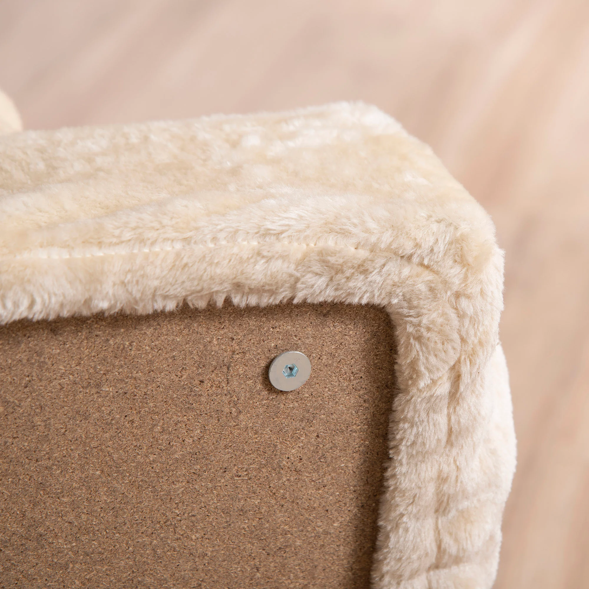 Pawhut Escalera Para Mascotas De 4 Peldaños Con Funda Extraíble 60x35x44cm Beige - Image 5