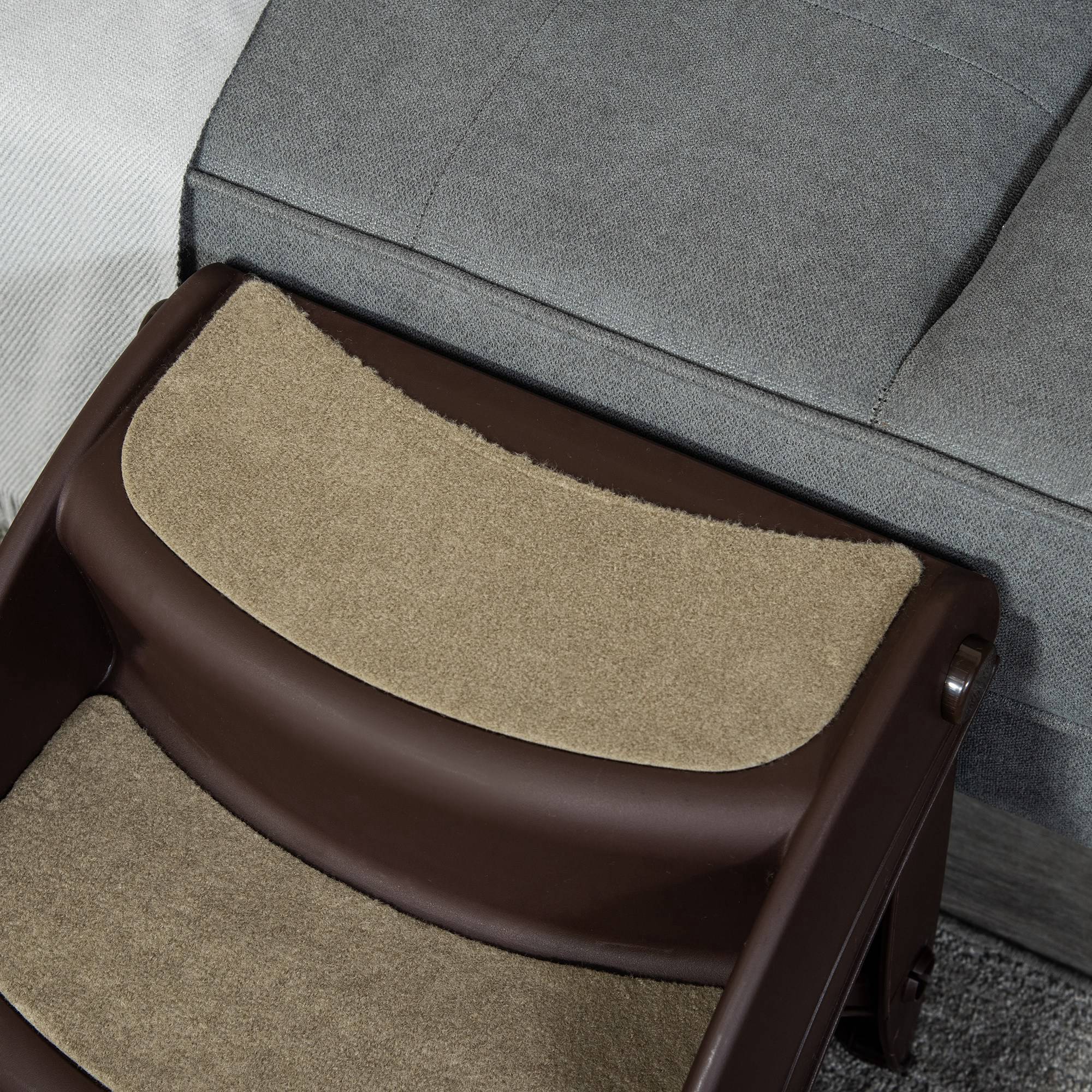 Pawhut Escalera Para Perros Plegable Con Alfombras Antideslizantes 49x38x38 Cm - Image 4