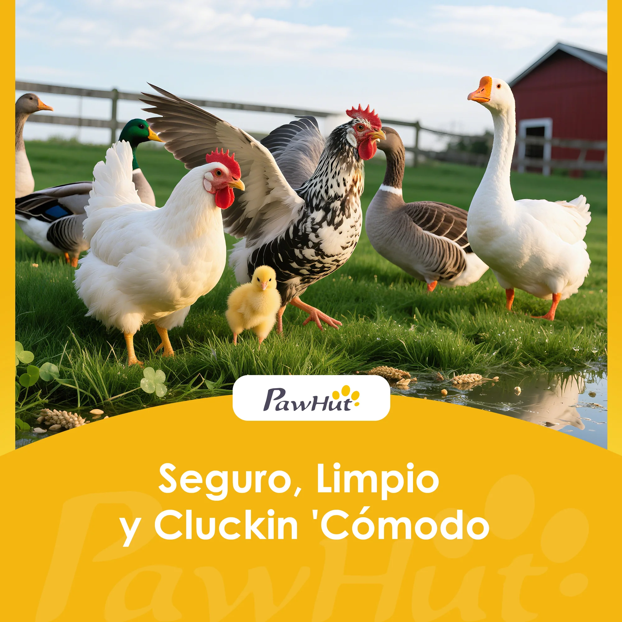 Pawhut Gallinero Para Exterior De Madera 145x90x92 Cm Para 2-4 Gallinas Marrón - Image 5