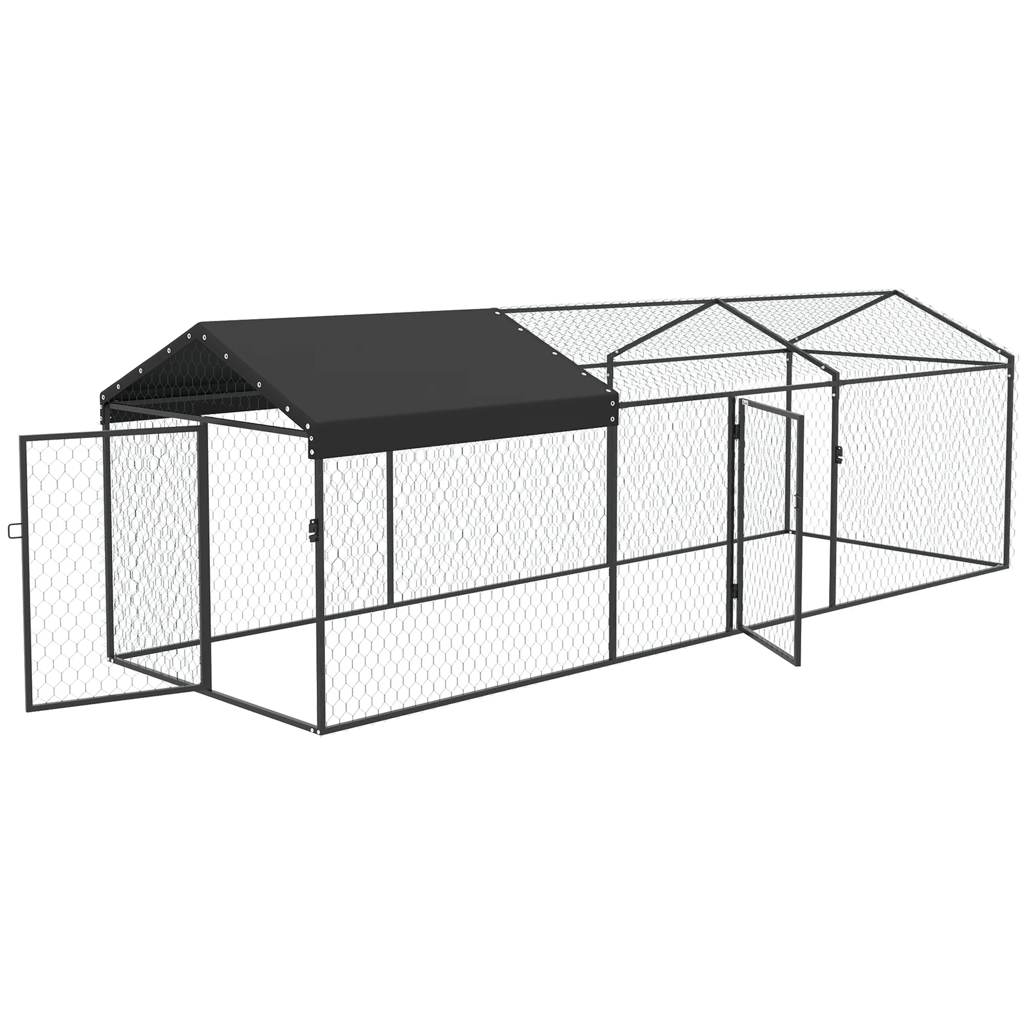 Pawhut Gallinero Para Exterior Grande 3x1x1 M Con Cubierta Anti-uv E Impermeable - Image 4