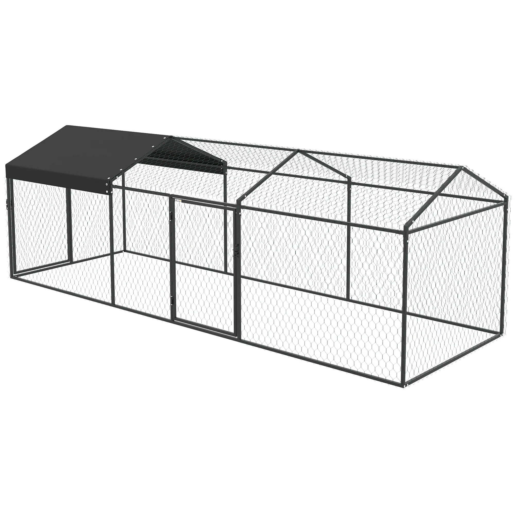 Pawhut Gallinero Para Exterior Grande 3x1x1 M Con Cubierta Anti-uv E Impermeable - Image 5