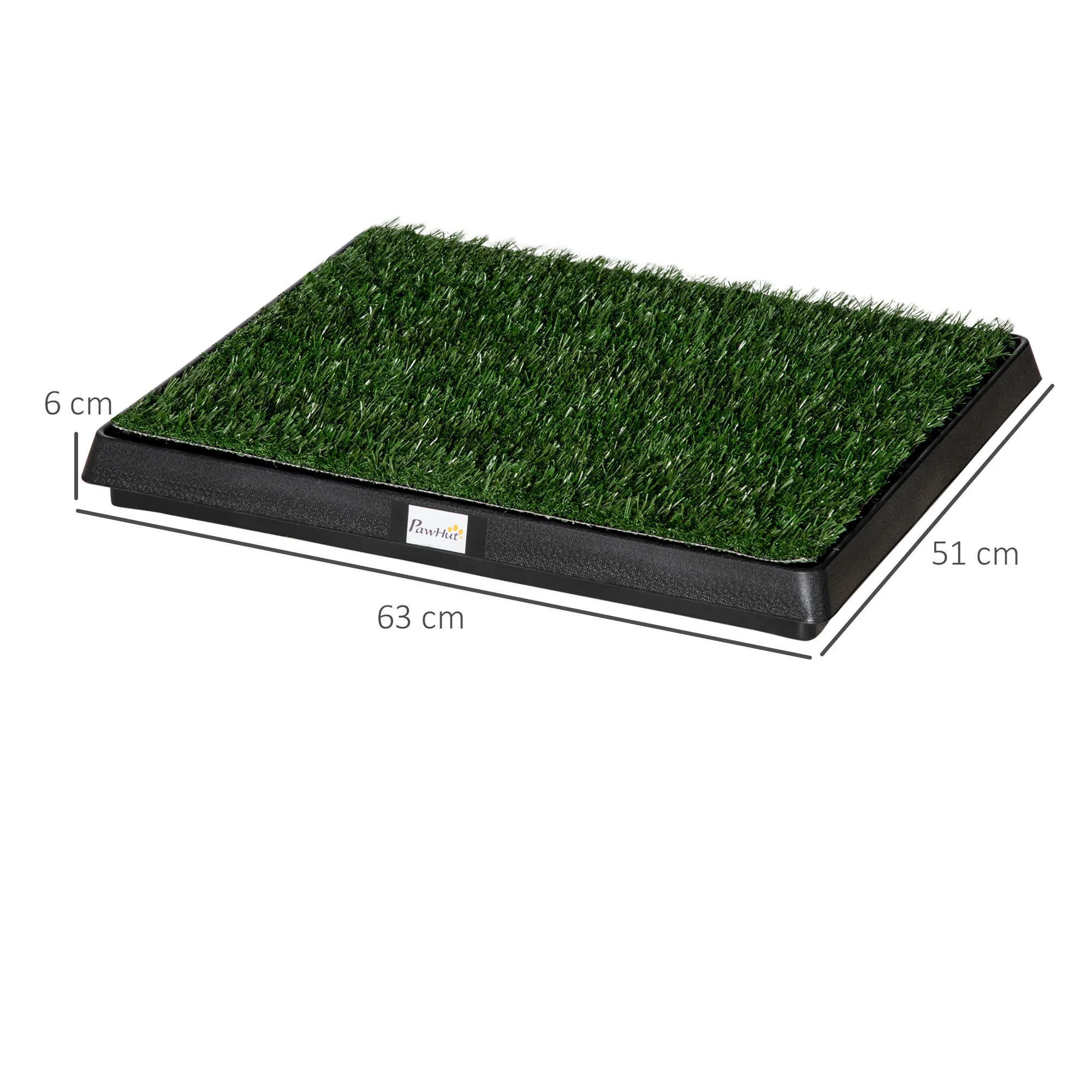 Pawhut Inodoro De Bandeja Perro Césped De Entrenamiento Lavable 51x63x6cm - Image 3