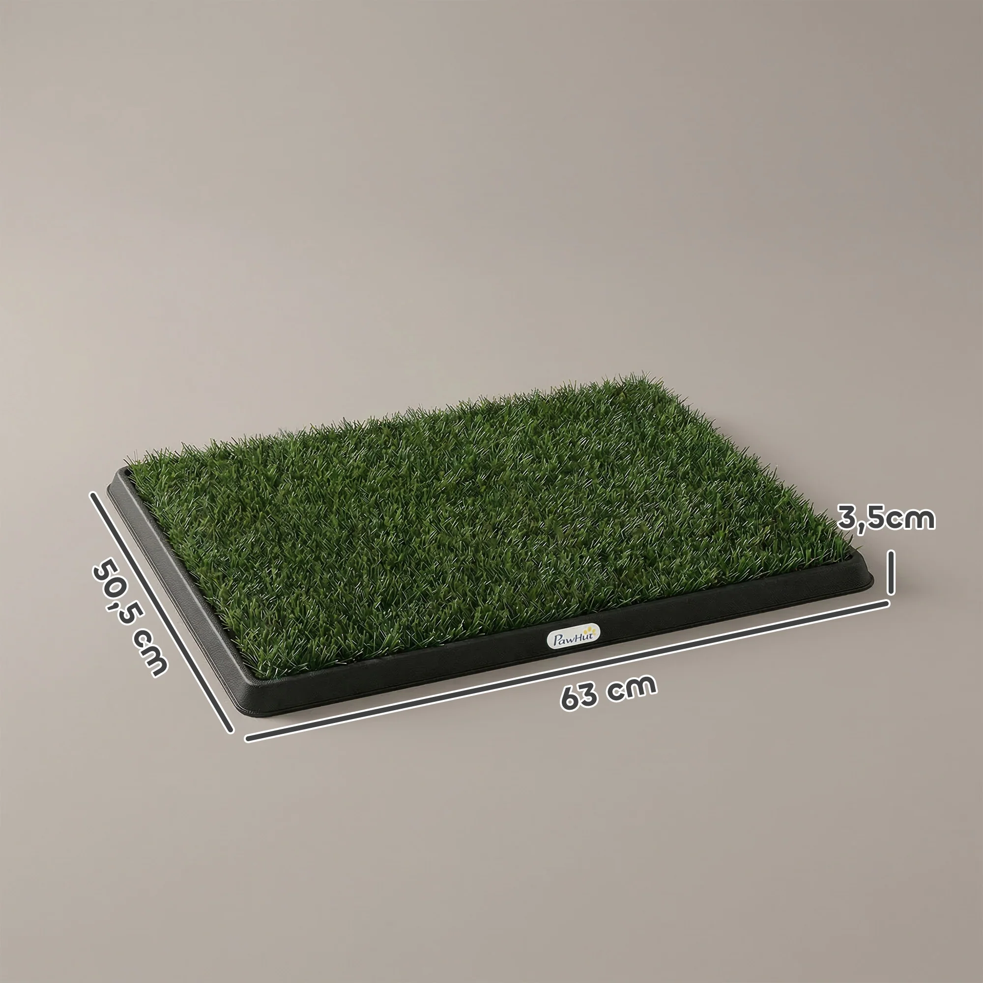 Pawhut Inodoro Para Perros Con Césped Artificial Bandeja Y Drenaje 63x50,5 Cm - Image 3
