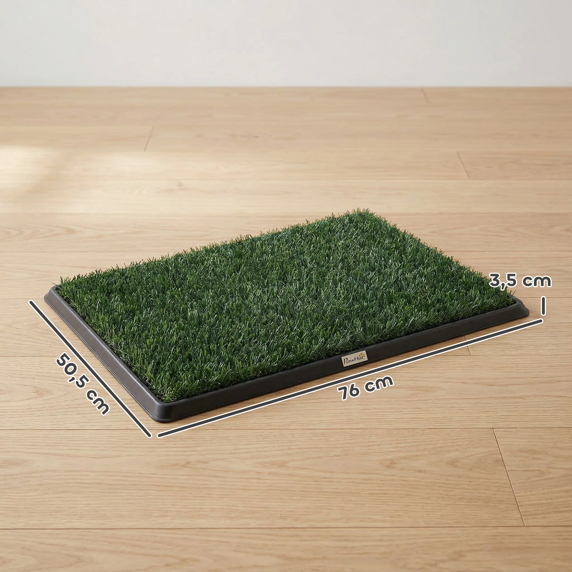 Pawhut Inodoro Para Perros Con Césped Artificial Bandeja Y Drenaje 76x50,5 Cm - Image 3