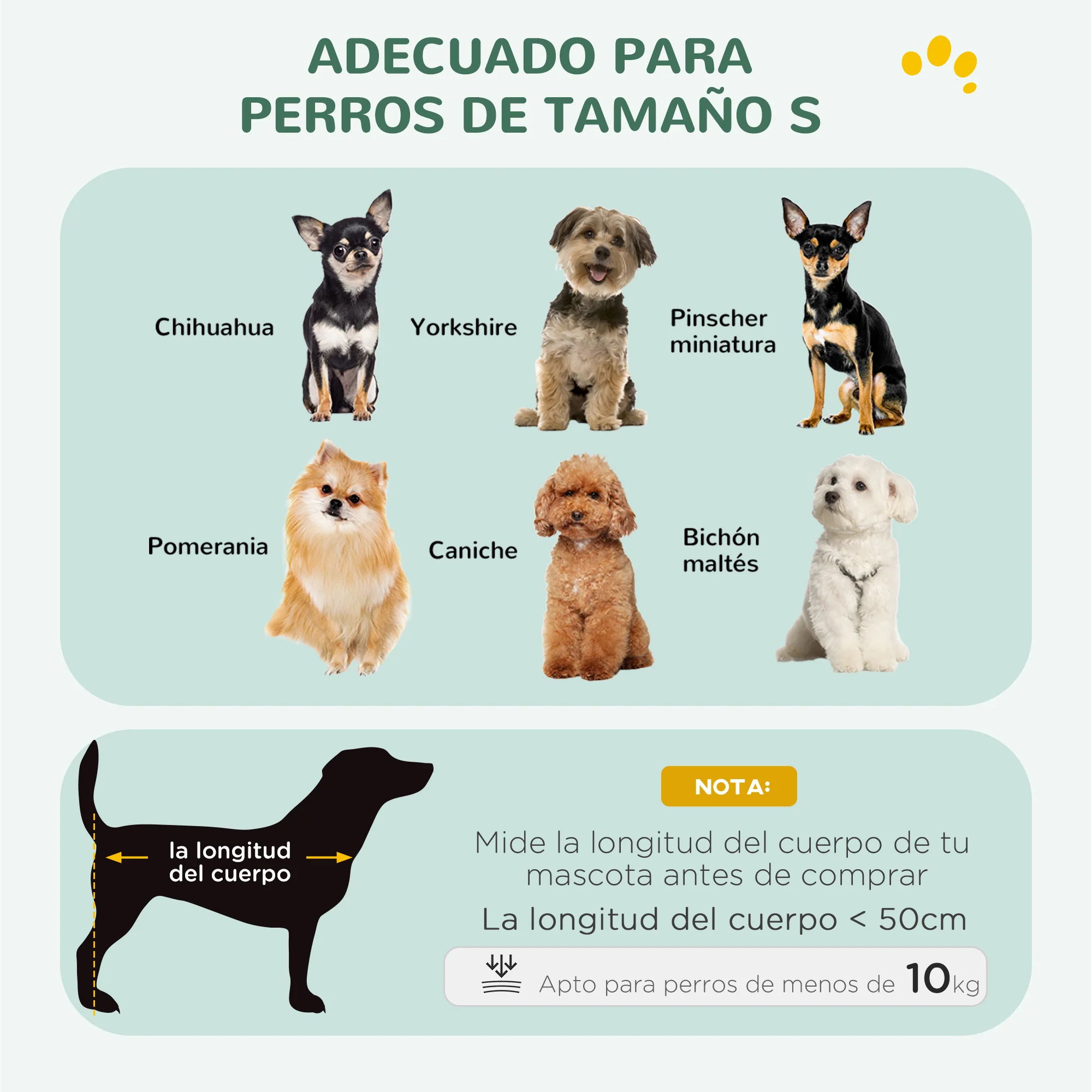 Pawhut Jaula Para Perros Con Cojín Bandeja Extraíble 75x48,5x53 Cm Negro Y Beige - Image 6