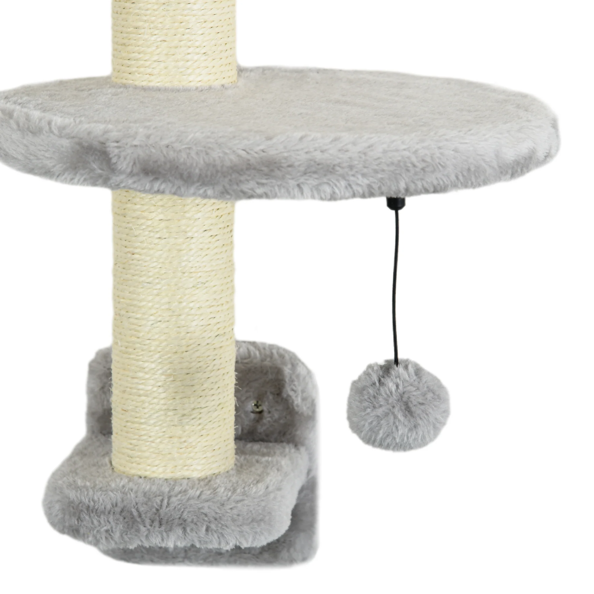Pawhut Juego De Pared De Escalada Para Gatos De 3 Piezas Gris - Image 4