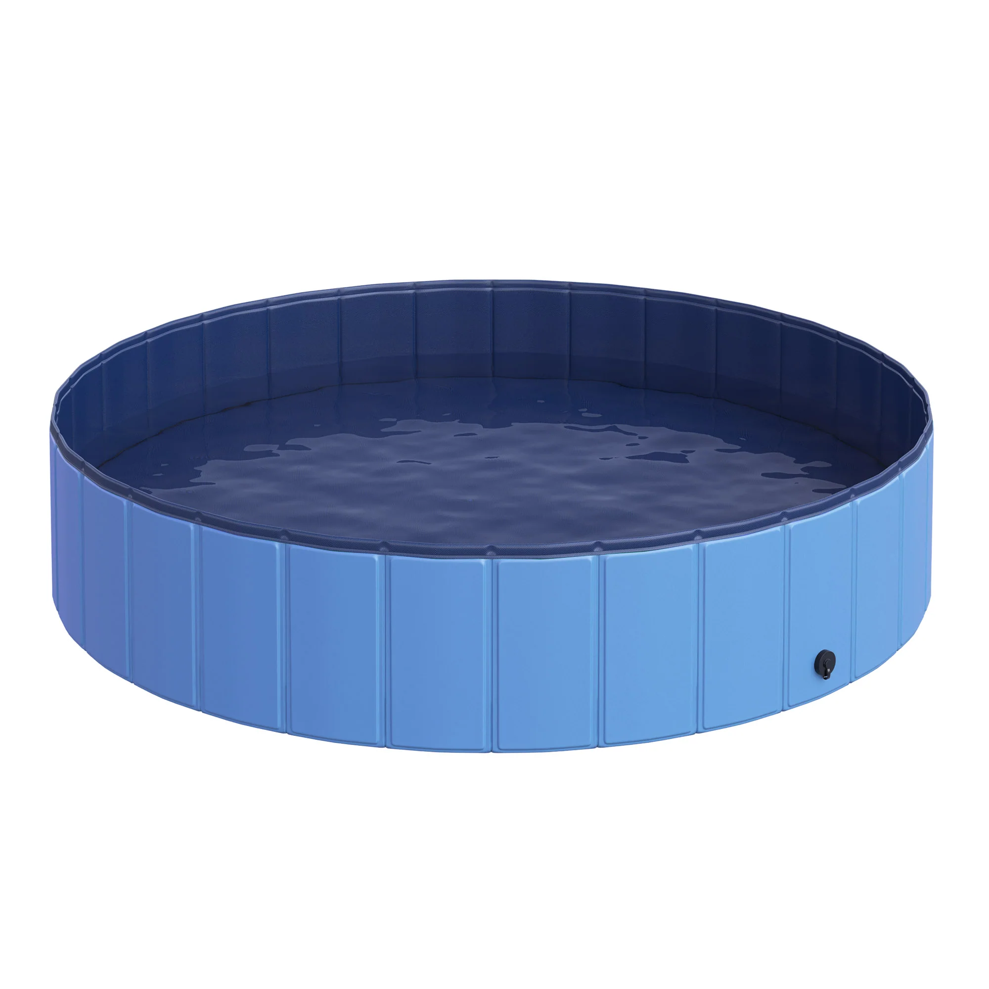 Pawhut Piscina Plegable Para Perros Bañera De Pvc Interior Y Exterior Ø140x30cm