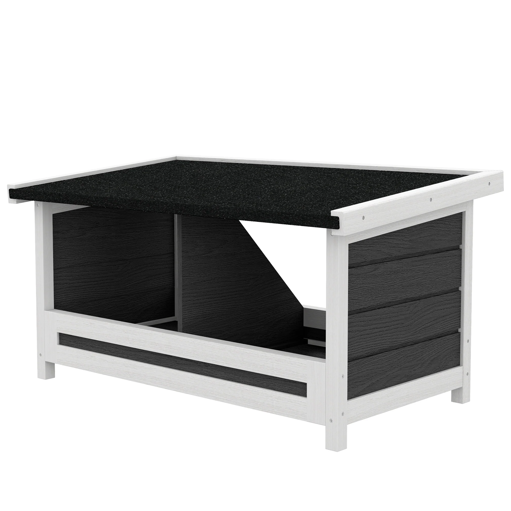 Pawhut Ponedero Para Gallinas De Madera Con 2 Departamentos Gris - Image 5