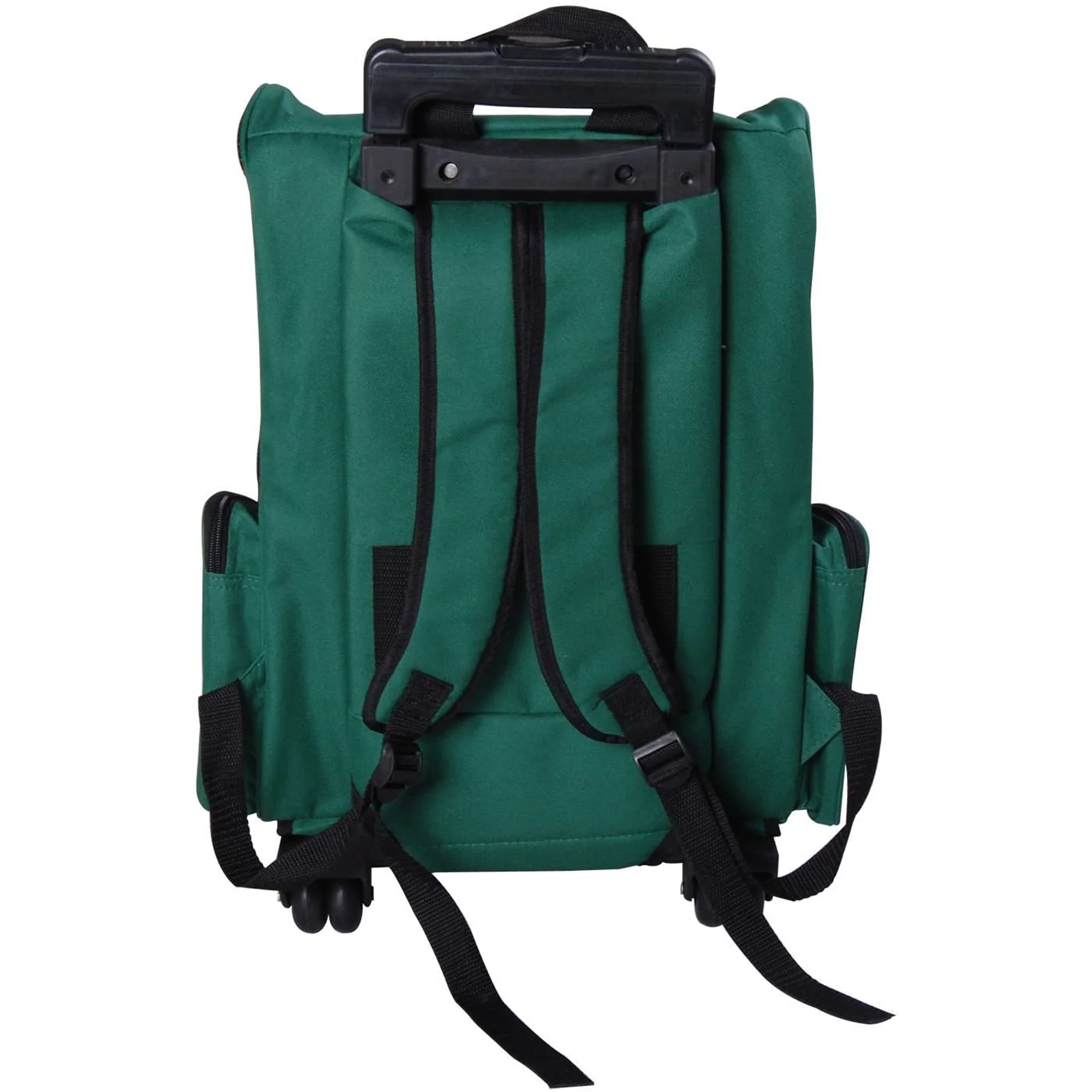 Pawhut Transportín 2 En 1 Para Mascotas Carrito Mochila Ruedas 42x25x55 Cm Verde - Image 5
