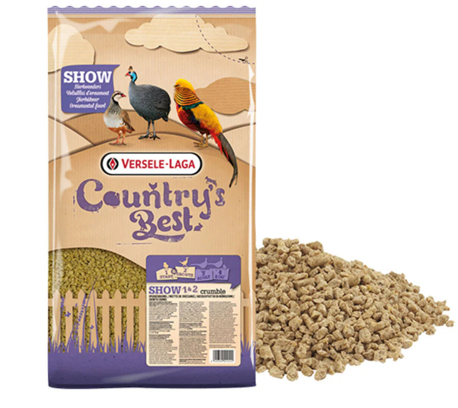 Pienso Show 1/2 (5kg) - Alimento de arranque para pollitos de faisán, perdiz, gallina y aves ornamentales.