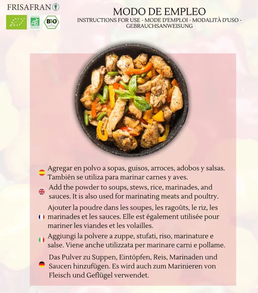Pimentón En Polvo Ecológico | Sabor Picante 100 G - Image 4