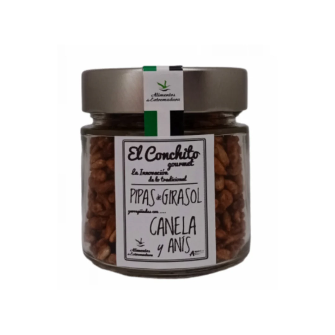 Pipas Garrapiñadas Con Canela Y Anís Tarro De Cristal 100 G