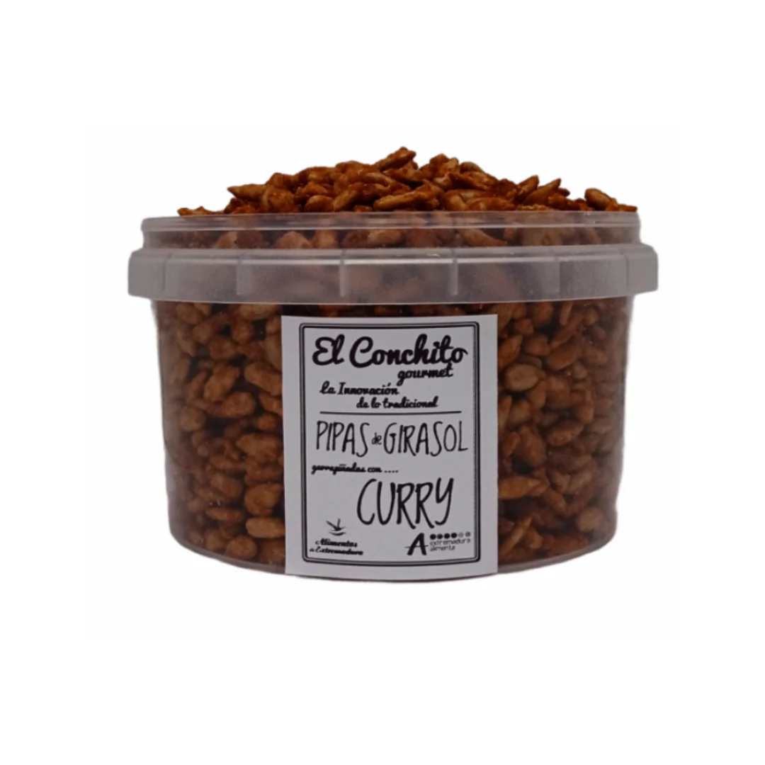 Pipas Garrapiñadas Con Curry Tarrina 240 G