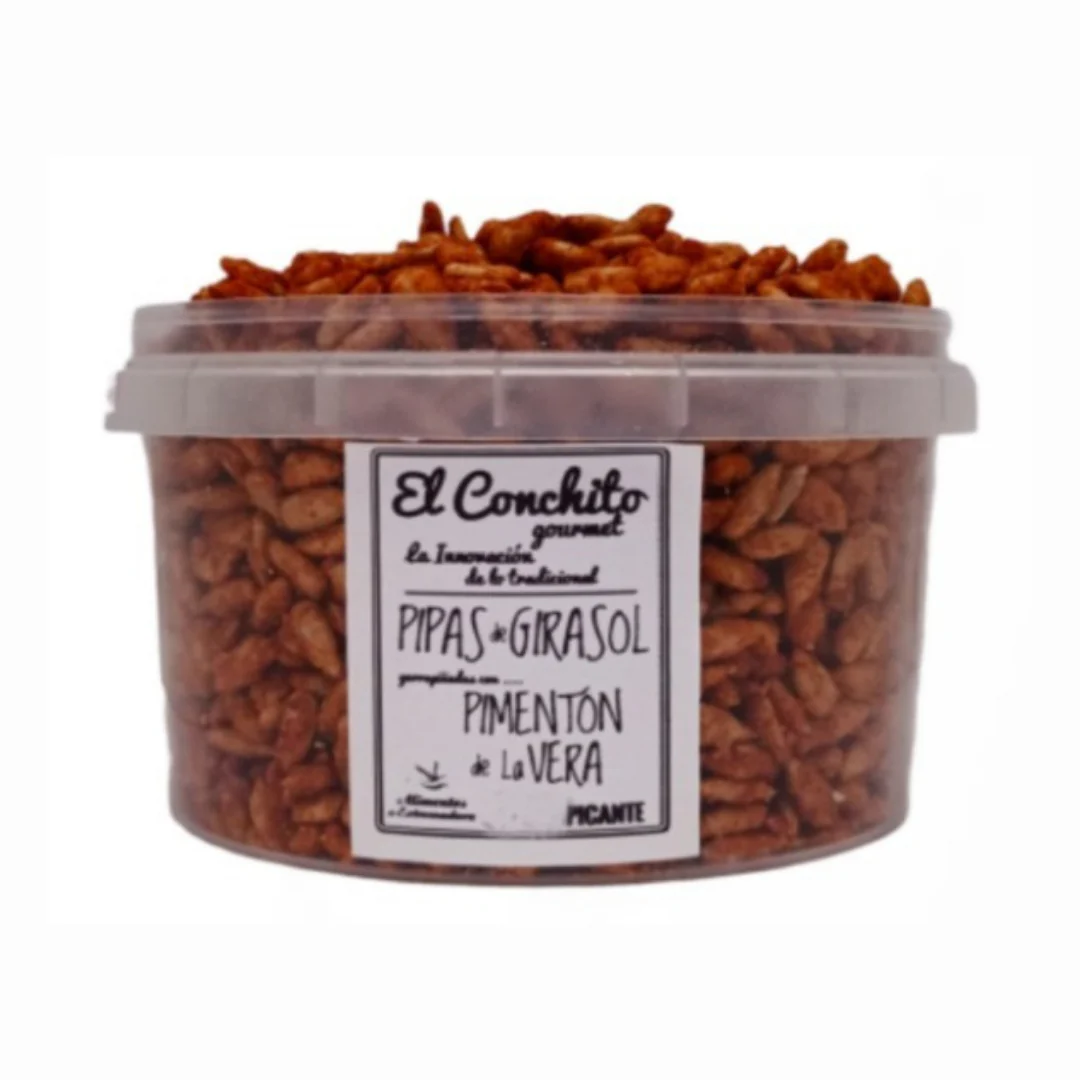Pipas Garrapiñadas Con Pimentón Picante De La Vera Tarrina 240 G