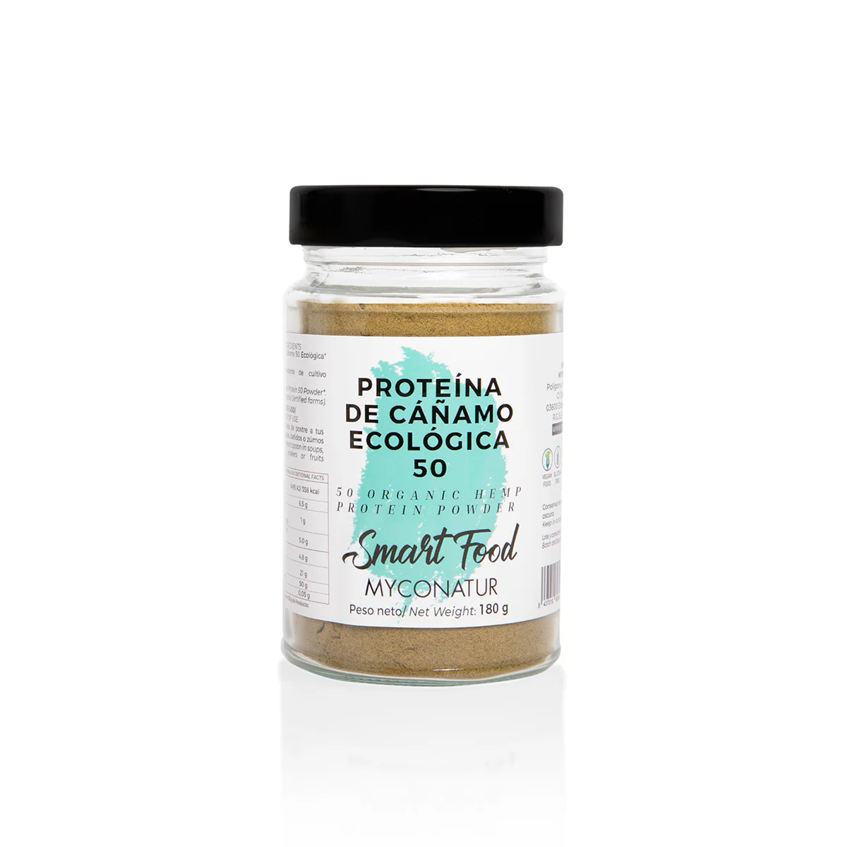 Proteína De Cáñamo En Polvo Ecológica Myconatur 180g