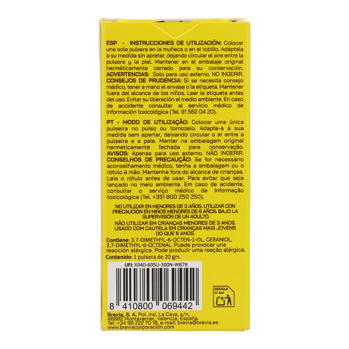 Pulsera Protección Antimosquitos con Citronela Perfum Protect 1 ud - Image 4