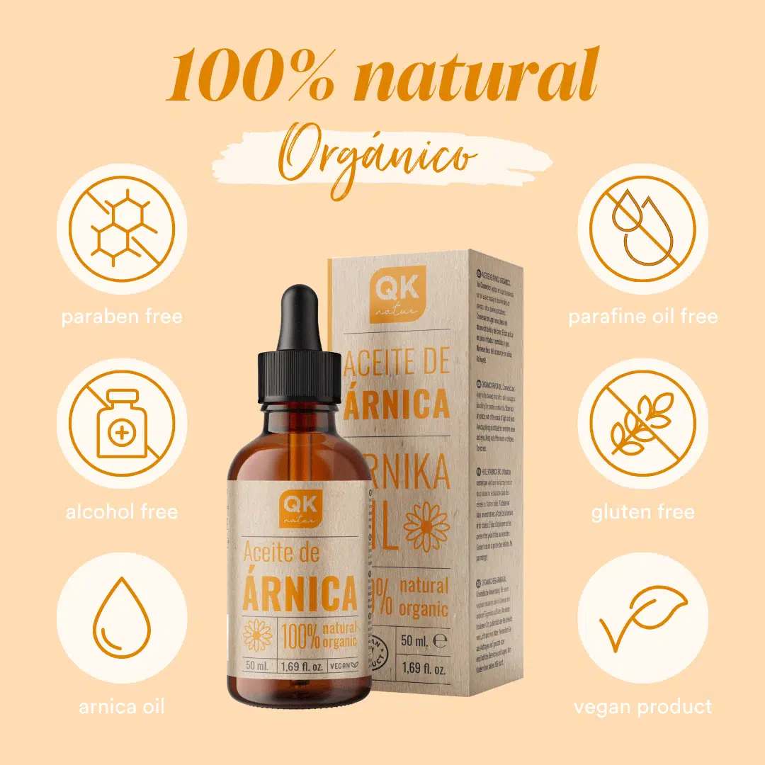 QKnatur - Aceite Árnica Montana 50ml – Para Alivio Del Dolor, Tensión Y Cansancio Muscular En Cuello, Hombros Y Espalda - Image 5