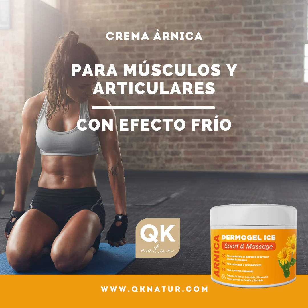 QKnatur Gel Crema Árnica Montana 300 ml - Efecto Frio. Para Masajes Musculares Y Articulaciones - Extracto De Árnica - Image 2