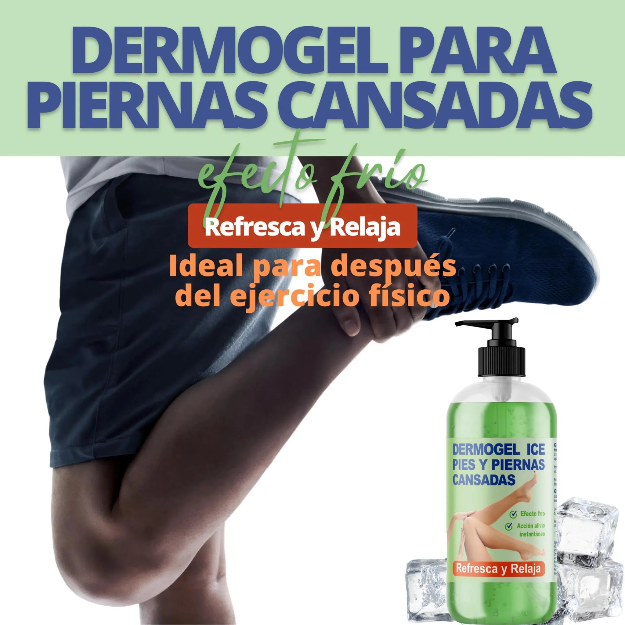 Qknatur - Gel Efecto Frío Para Pies Y Piernas Cansadas, Hinchadas O Con Varices - 500 Ml - Antiinflamatorio Y Relajante - Image 4