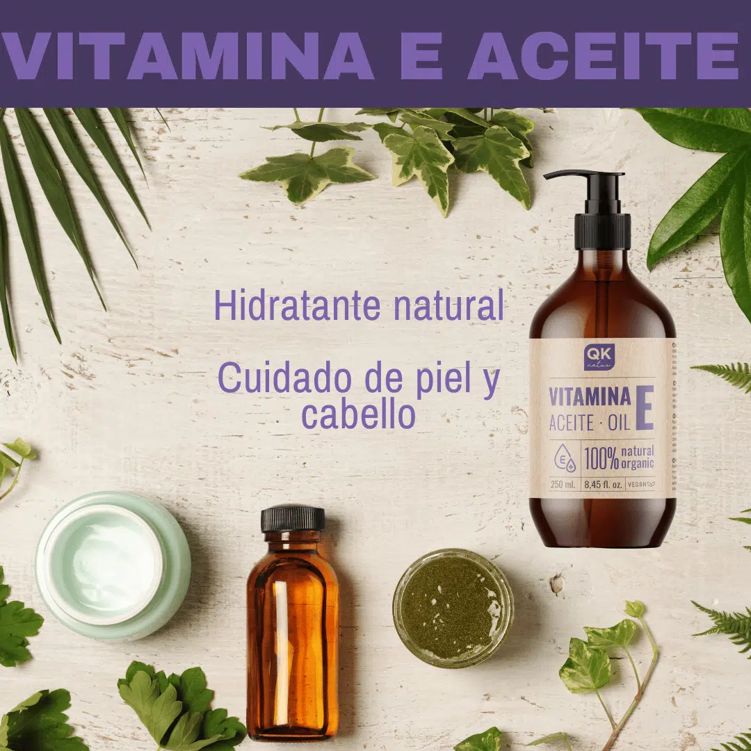 Qknatur - Vitamina E Aceite 250 Ml - Natural - Antioxidante Y Antiedad Para Cara, Piel, Cabello Y Uñas - Image 3