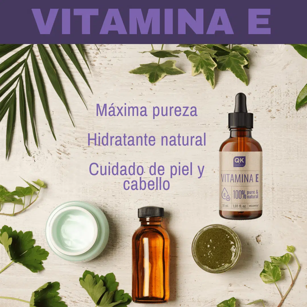QKnatur - Vitamina E Líquida Pura (tocopherol) 30 Ml - Natural Vegetal - Antioxidante Y Antiedad - Image 3