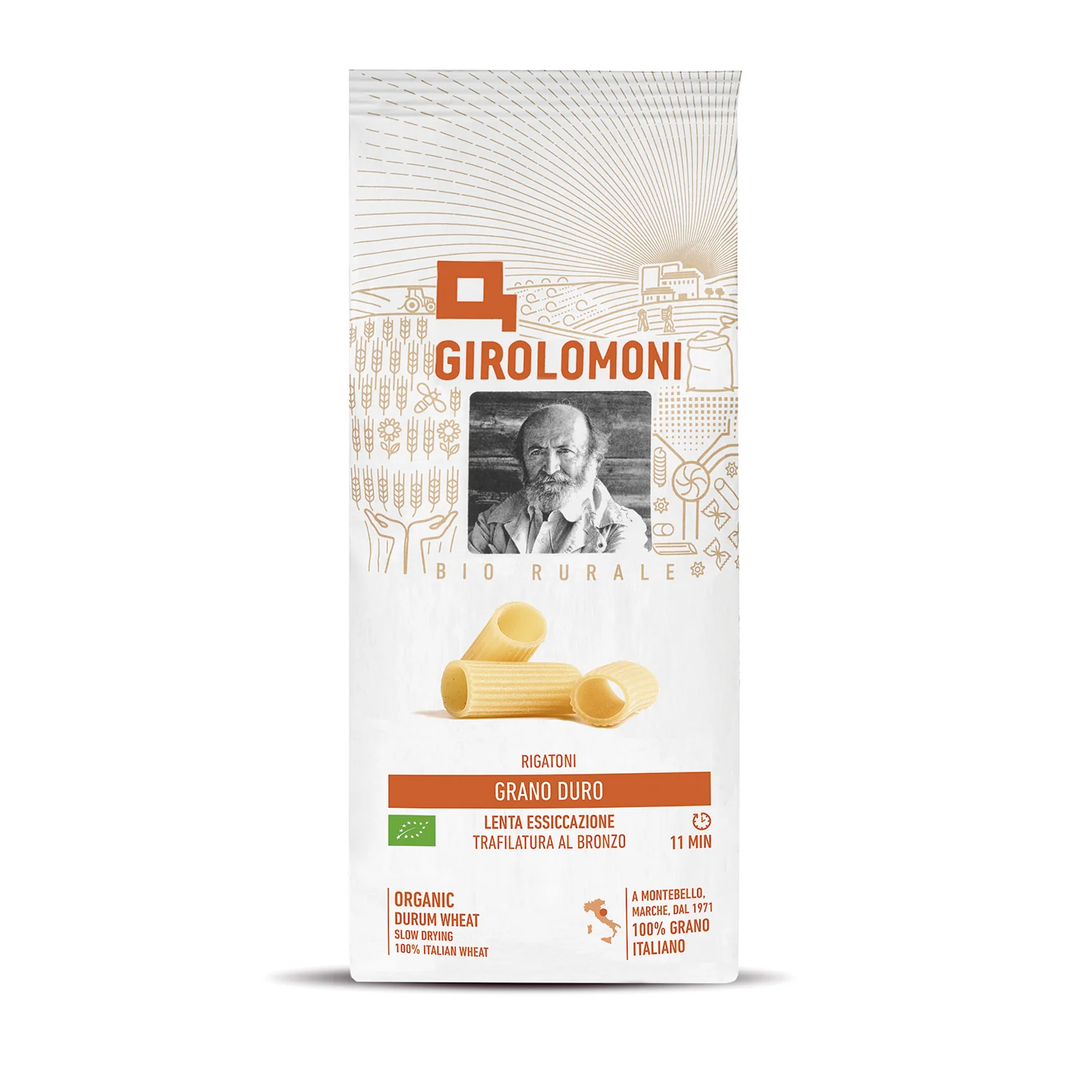 Rigatoni de trigo bio Girolomoni 500g