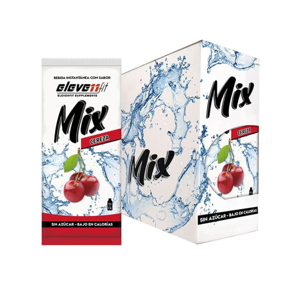 Saborizante Mix Sabor Cereza 24 Sobres de 9g Eleven Fit