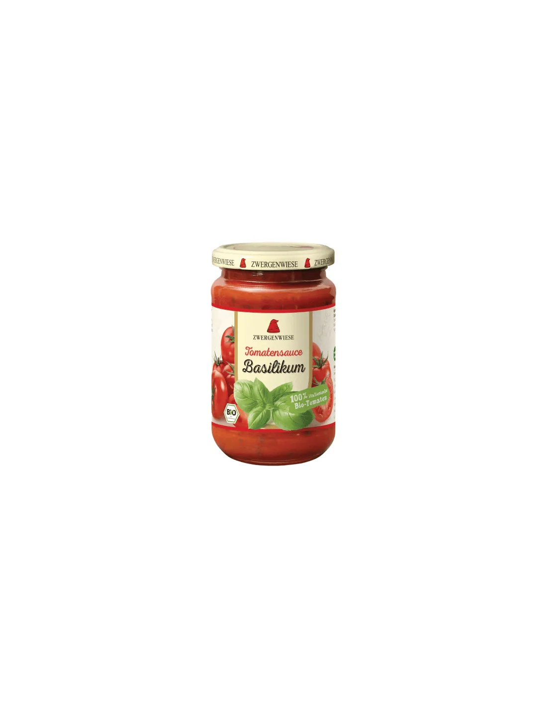 Salsa De Tomate Y Albahaca Bio - Zwergenwiese