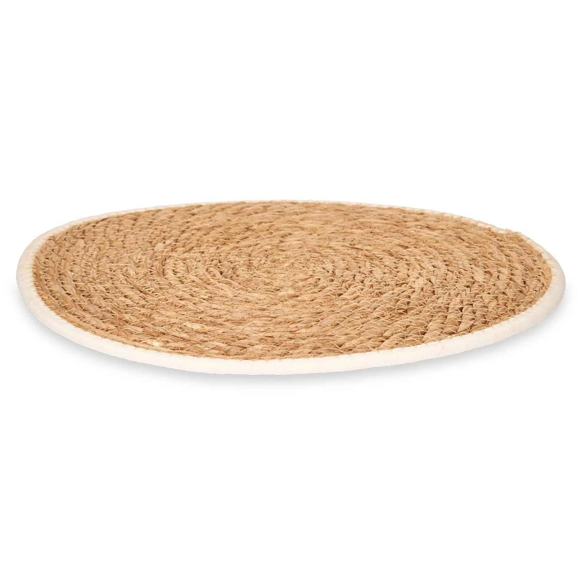 Salvamantel Esparto Borde Tela Blanco 35 Colección Kinvara - Image 3