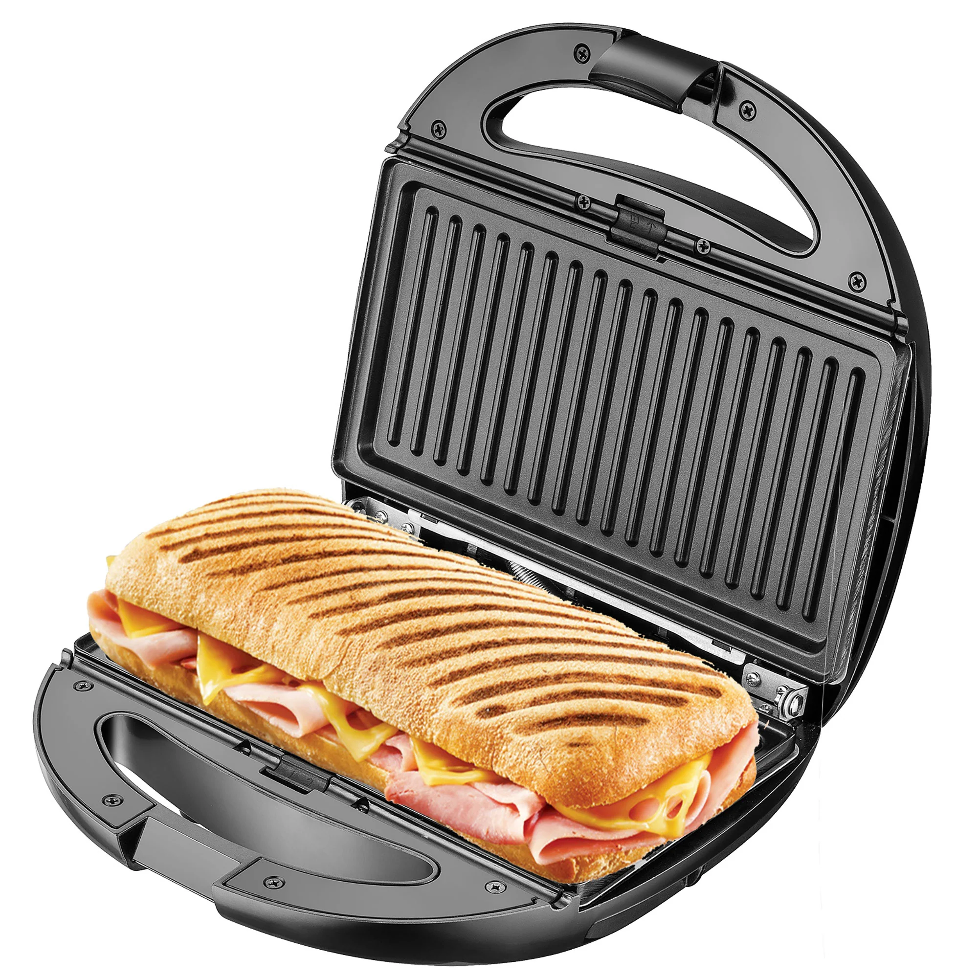 Sandwichera 6 En 1 Gofrera Grill-plancha, Galletas, Bandejas Intercambiables Antiadherentes Camry Cr3057 1200w - Image 4