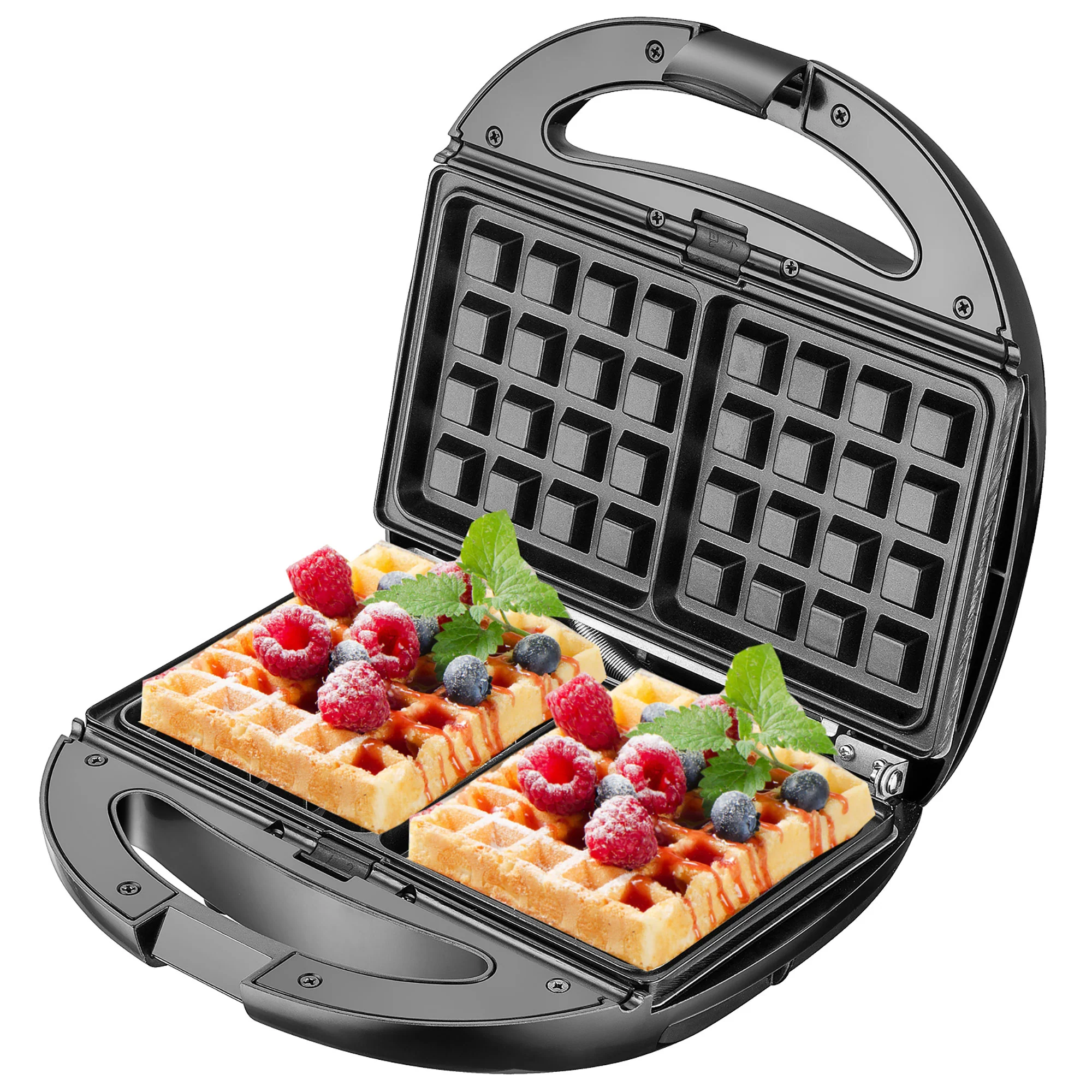 Sandwichera 6 En 1 Gofrera Grill-plancha, Galletas, Bandejas Intercambiables Antiadherentes Camry Cr3057 1200w - Image 5