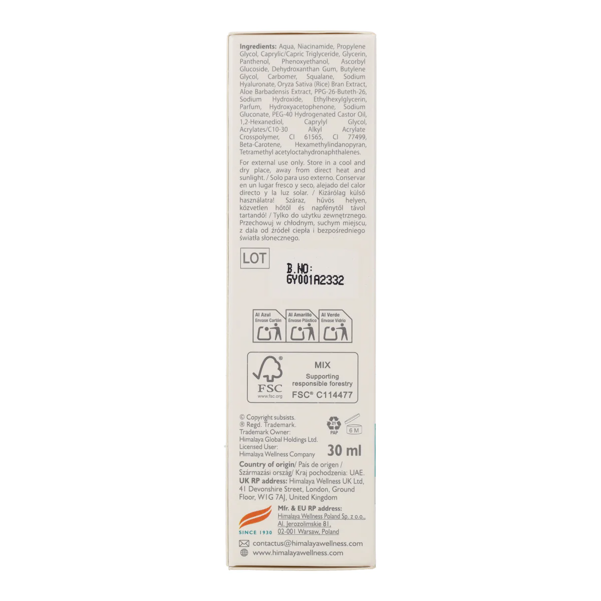 Sérum hidratante Himalaya 30 ml - Image 7