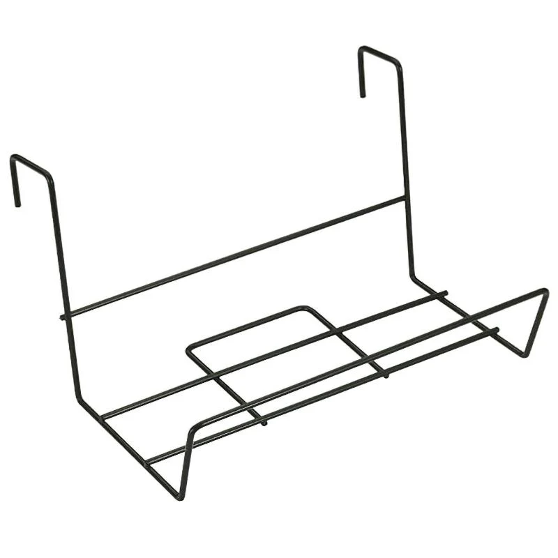 Soporte Para Jardinera Balcon Acero Plastificado Negro 41x18 Cm.