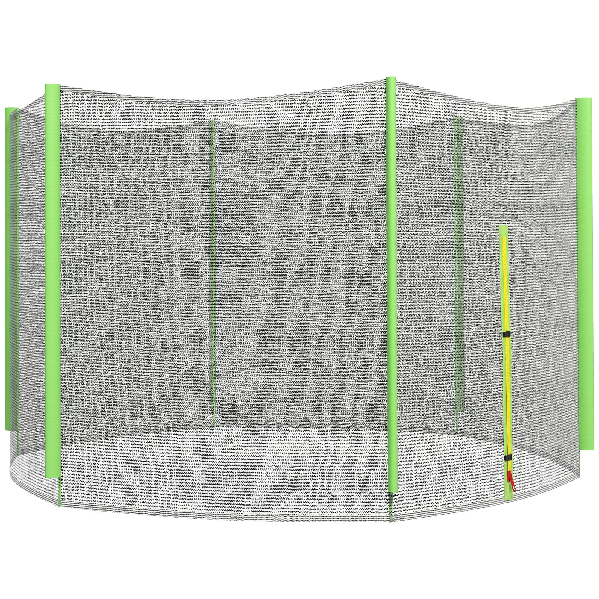 Sportnow Red De Seguridad Para Cama Elástica Ø244 Cm Para 6 Postes Rectos Verde