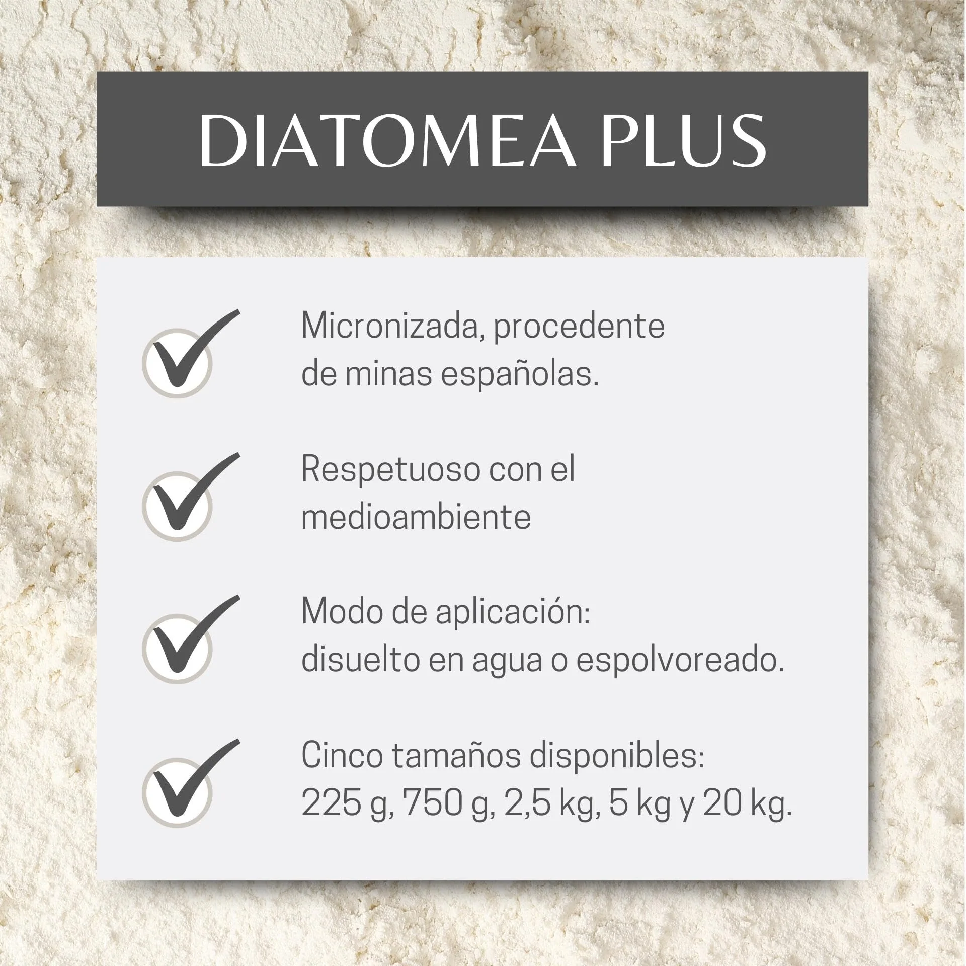 Tierra De Diatomeas Micronizada - 100% Natural Y Ecológica - 225 G - Múltiples Usos - Polvo De Diatomeas En Envase Pulve - Image 2