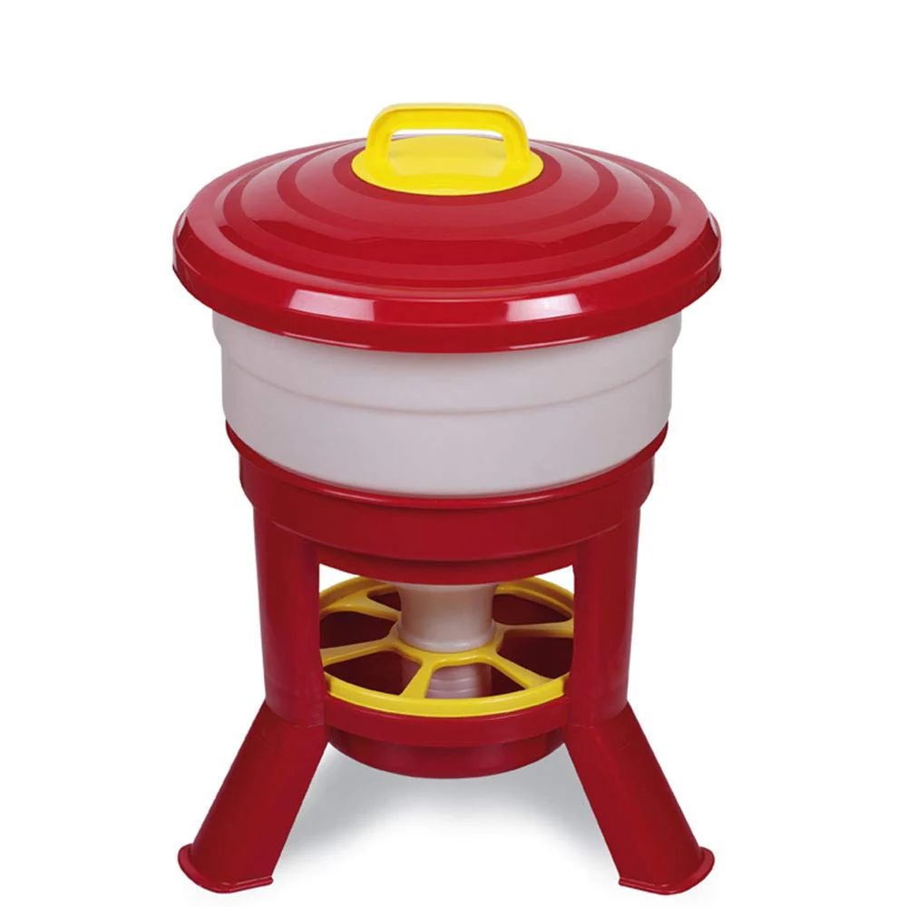 Tolva Gallinas Silo Premium 30 L - Comedero Con Patas Para Gallinas - Tolva De Gran Capacidad Para Aves De Corral Fabric