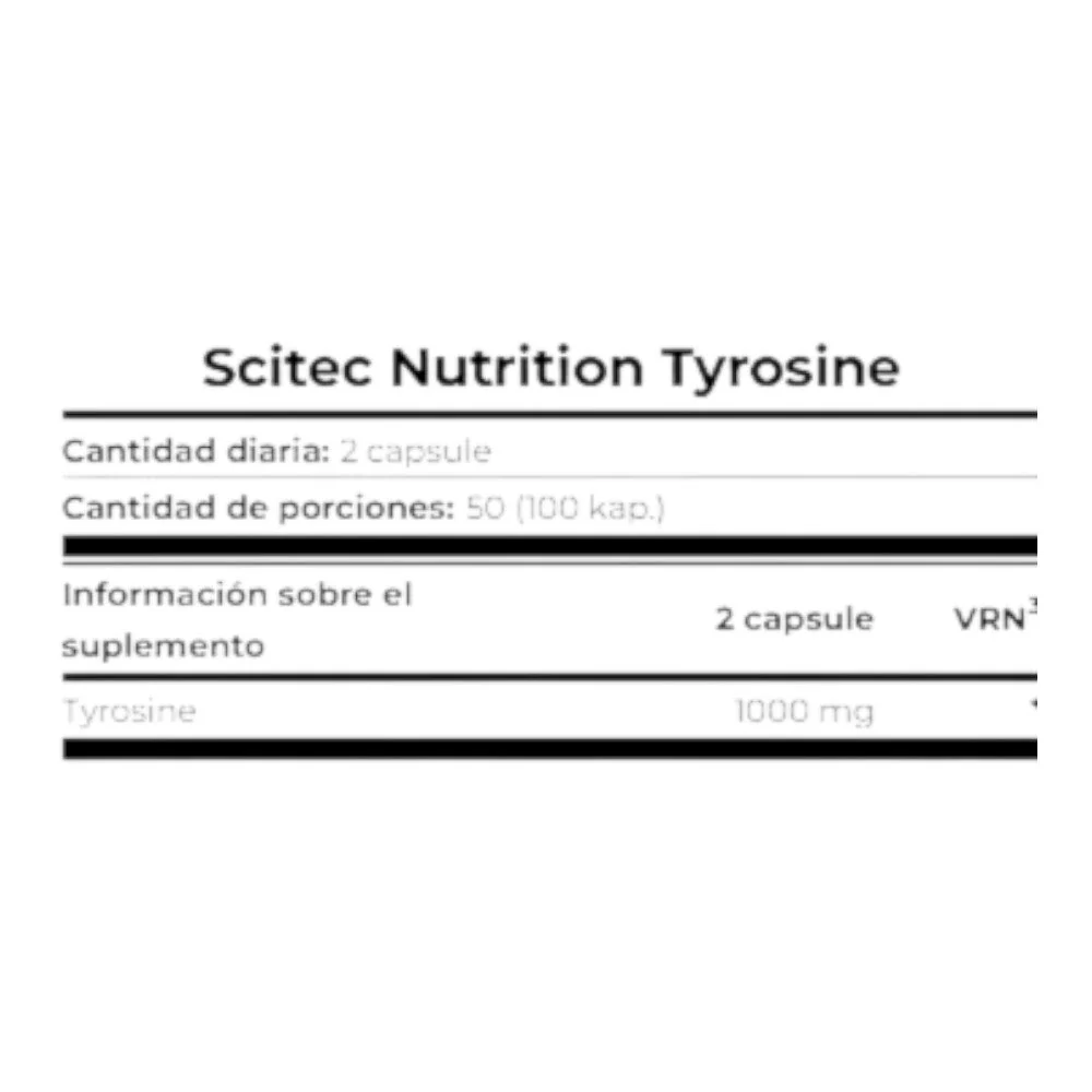 Tyrosine 100 Caps - Image 2