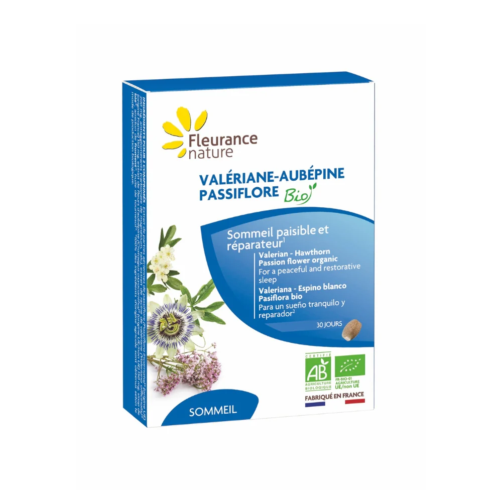 Valeriana - Espino Blanco - Pasiflora Eco Fleurance Nature 60 Comprimidos